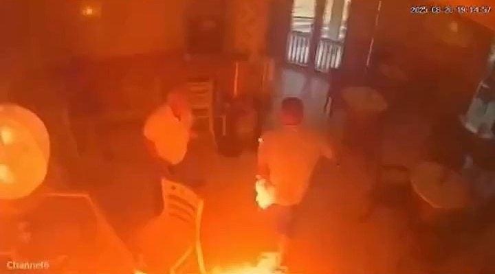 男子餐厅多次提这要求被拒，竟怒买汽油回来纵火，下秒“现眼报”（组图） - 2
