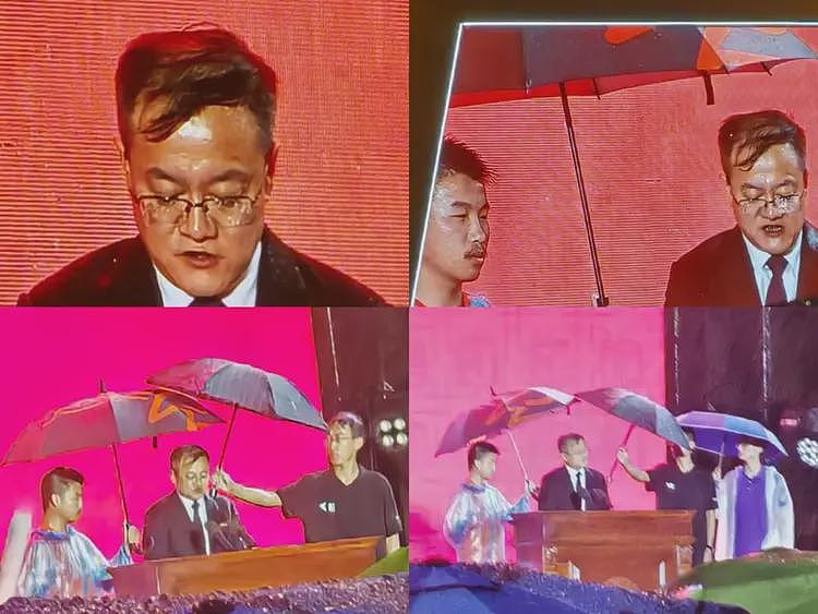 浙大“双一流”后续,2新生撑伞全浇校长一人,网友:卧龙凤雏(视频/组图) - 3