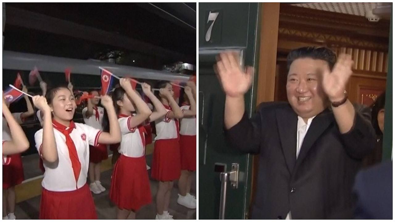 金正恩离华前一幕:上百学生化身小迷妹,高喊欢送欢送、热烈欢送(视频/组图) - 1