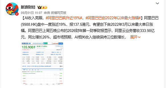 一夜大涨3400亿,马云造芯豪赌,成功了(组图) - 2