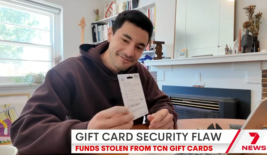 澳洲小哥买了$500礼品卡，还没用却发现里面的钱被花光！内幕曝光（组图） - 1