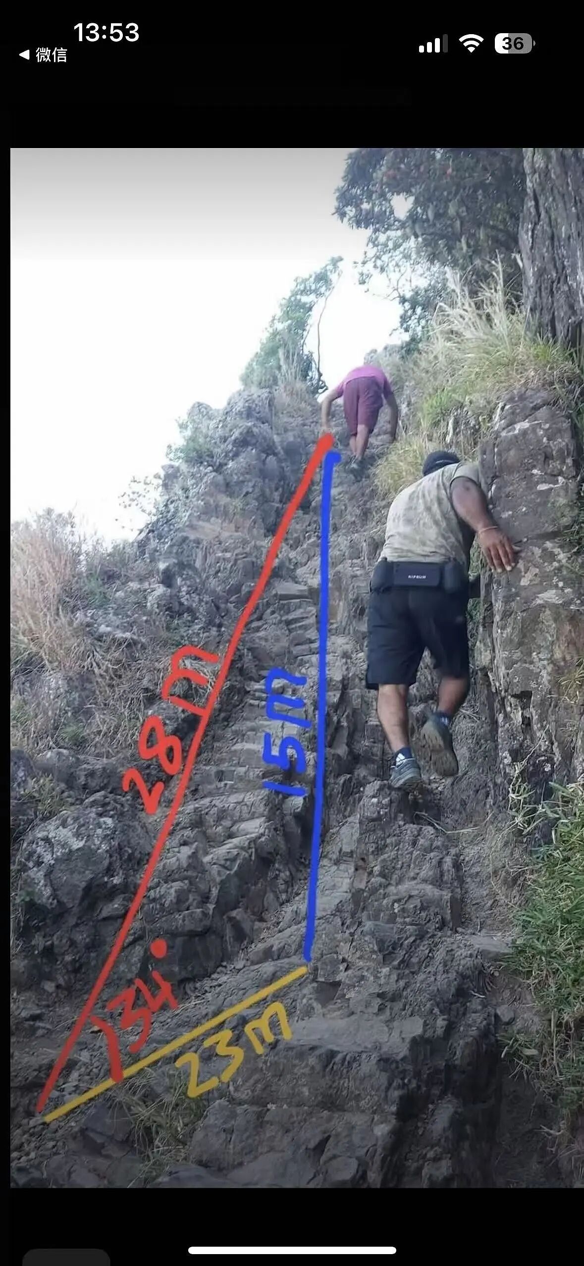 语言不通！陕西游客在毛里求斯徒步下山，帮法国游客找到了德国游客坠崖的儿子，可惜……（组图） - 24
