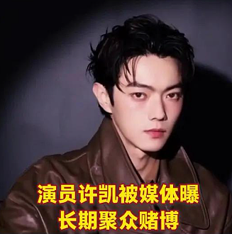 演员许凯被曝“长期聚众赌博”，警方：已关注到此事（组图） - 2