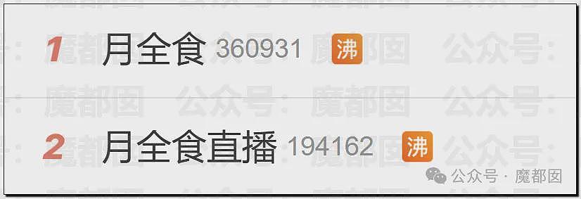 热搜第一!昨晚全中国很多人都没有睡觉,数千年前古人害怕的血月再现(组图) - 1