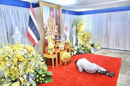 泰国新总理获国王任命,跪拜照片合不拢嘴,小20岁的漂亮夫人惹眼(组图) - 4