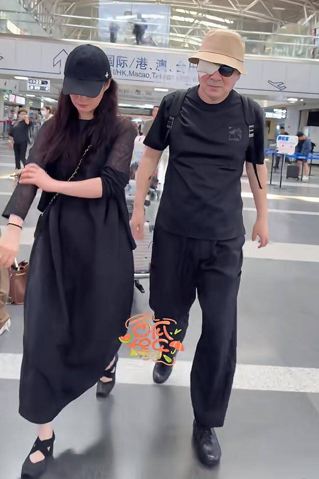 55岁陈建斌眼睛受伤，包裹纱布戴着墨镜，疑惹蒋勤勤生气了（组图） - 4