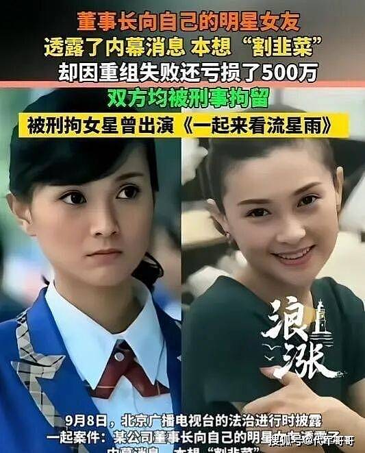 知名女演员因内幕交易被刑拘!亏损500万仍将获刑,案件细节披露(组图) - 4