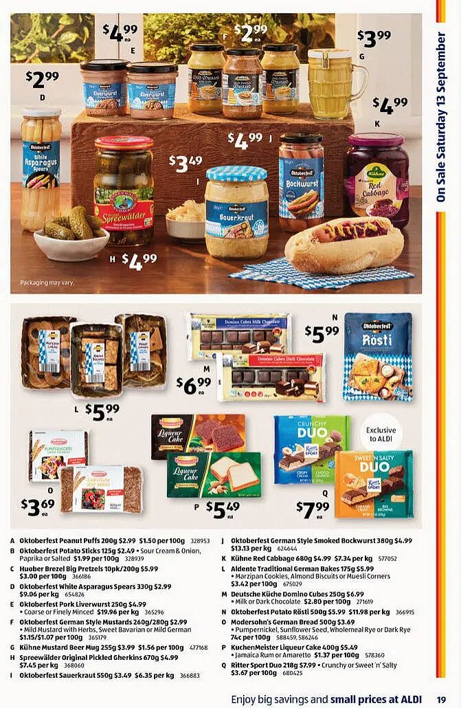 郊游必备!【Aldi】9月13日起特价品(组图) - 8