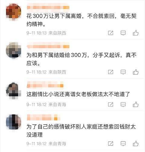 女老板为嫁男下属豪掷300万助其离婚,后起诉索回,法院判了(图) - 1