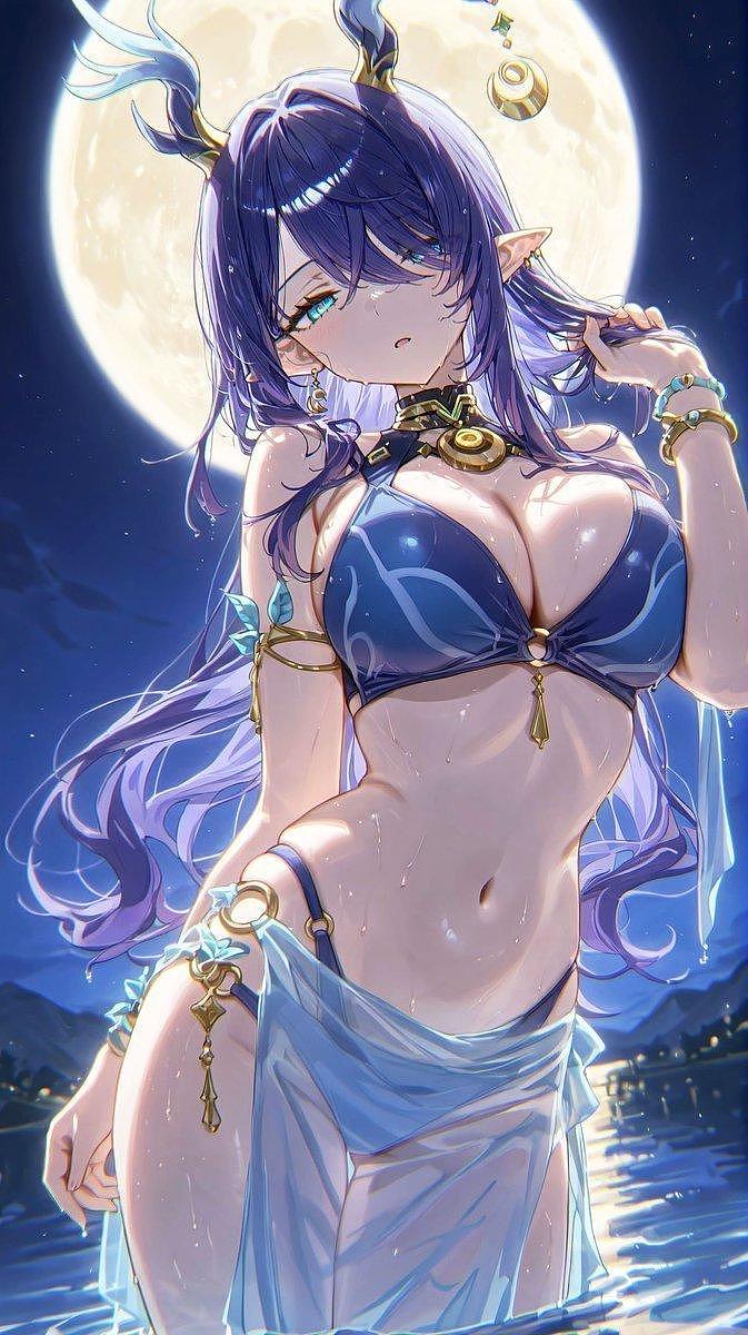 《原神》新版上线，女性角色有穿像没穿，苹果忙出手遮胸（组图） - 1