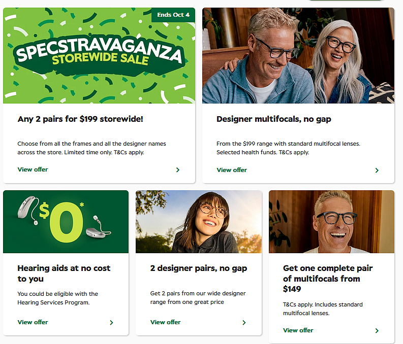 最新折扣码！【Specsavers】眼镜/隐形眼镜 最新折上折 + 再送50刀（组图） - 2