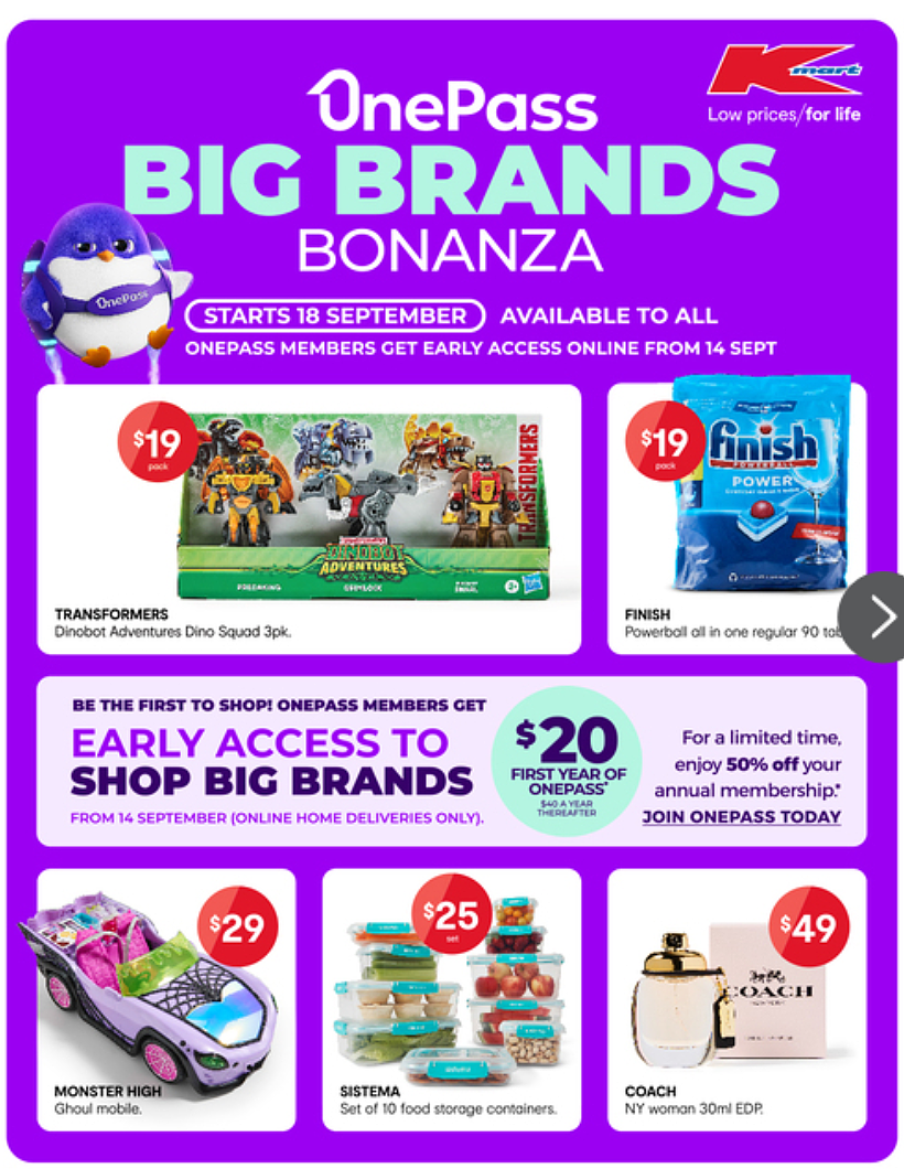 【Kmart】季中特卖 预热专场开始（组图） - 1