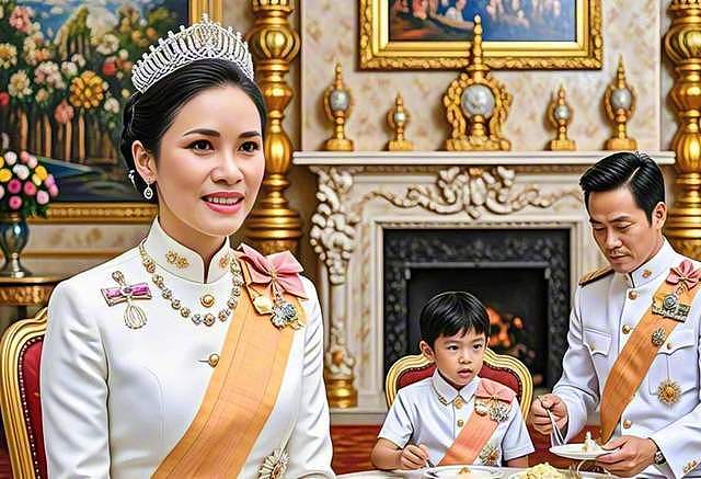 王后破冰亮相，贵妃疑遭放逐？泰王室后宫大戏，两女人的平行人生（组图） - 11