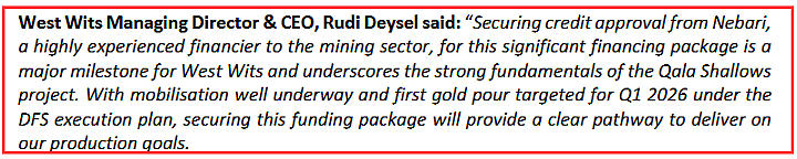 主要合同锁定Theta Gold Mines（ASX：TGM）南非610万盎司黄金矿山建设全面启动  “掘金”大戏开启 - 10