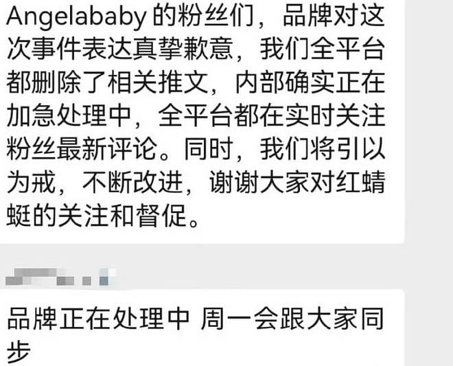请baby代言，却发李菲儿推广内容，品牌方紧急删博并道歉（组图） - 9