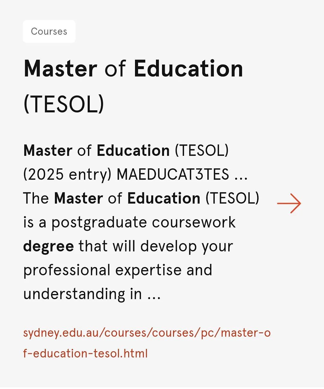 【留学申请】以后悉尼大学没有Master of Education了?(组图) - 5