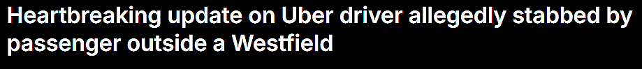 惊魂！昆州Uber女司机深夜载客，遭teenager连捅10刀弃商场外，恐终身瘫痪（组图） - 1