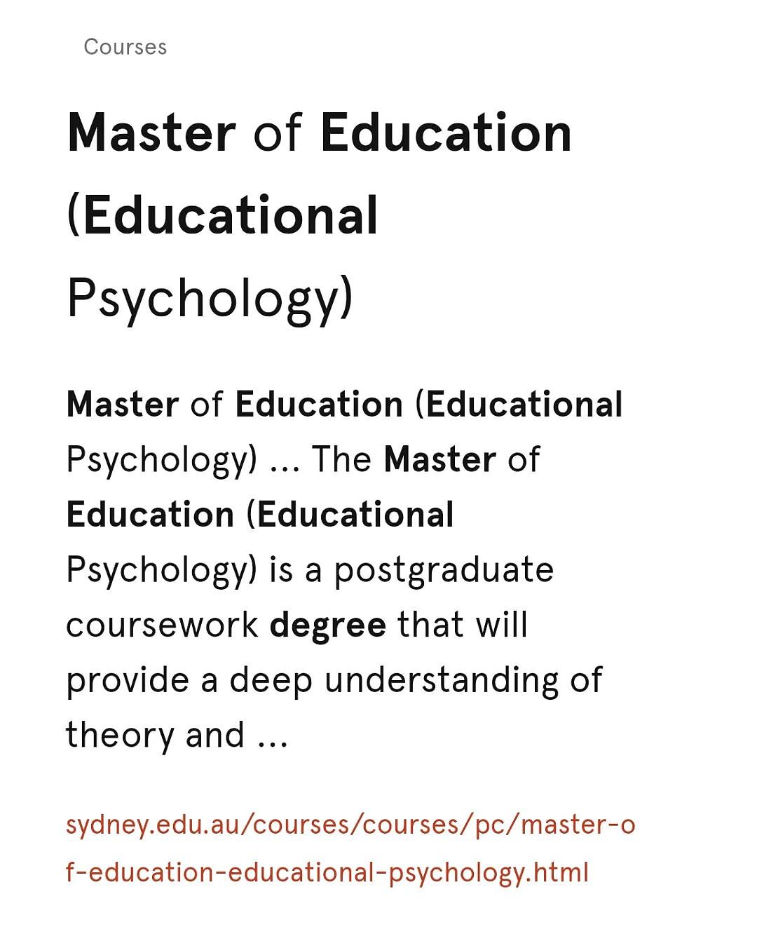 【留学申请】以后悉尼大学没有Master of Education了?(组图) - 3