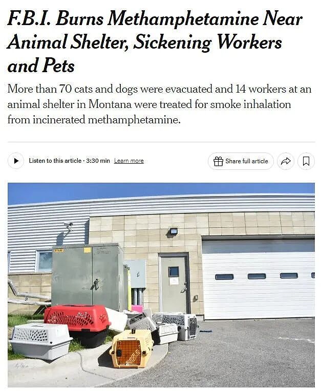 离谱！FBI焚烧毒品却不通知，烟雾全被人吸了！员工：我说咋总有怪味（组图） - 1