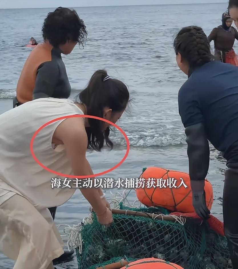 森林北韩国下海捞海鲜！被闪电吓到五官乱飞，弯腰捡贝壳差点走光（组图） - 28