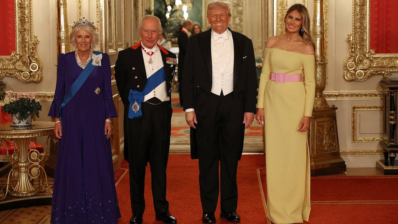 特朗普访英国享王室礼遇!查尔斯举行国宴,强调英美拥最密切国防关系,伦敦爆反川游行(视频/组图) - 1