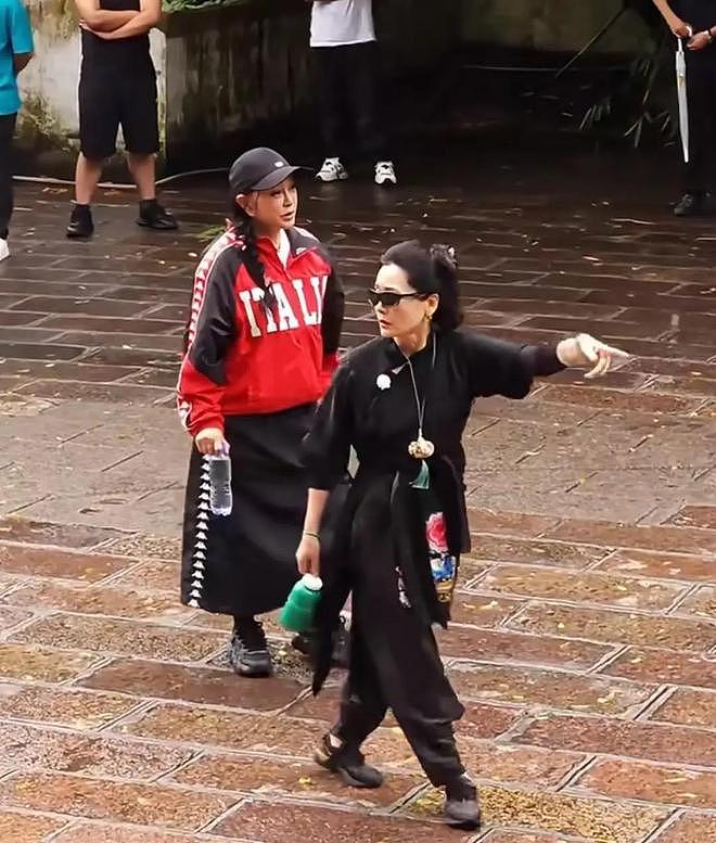 世纪大和解？74岁刘晓庆手臂受伤、打石膏录节目，宁静贴心牵她手（组图） - 9