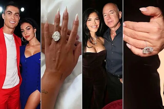 亿万富豪贝索斯老婆和C罗未婚妻首次同框较劲钻戒大小?慈善夜珠光宝气尬笑合影,网友:壕俗(组图) - 30