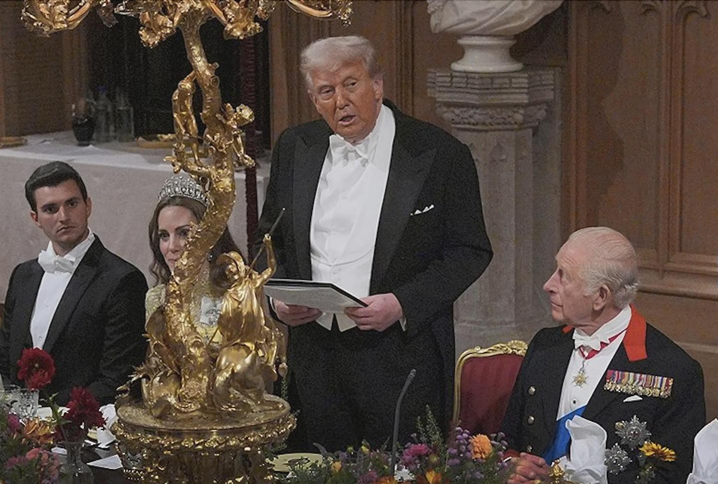 特朗普才离开英国！温莎国宴曝黑幕，御厨不爽美特勤局“试吃”爆口角（组图） - 1