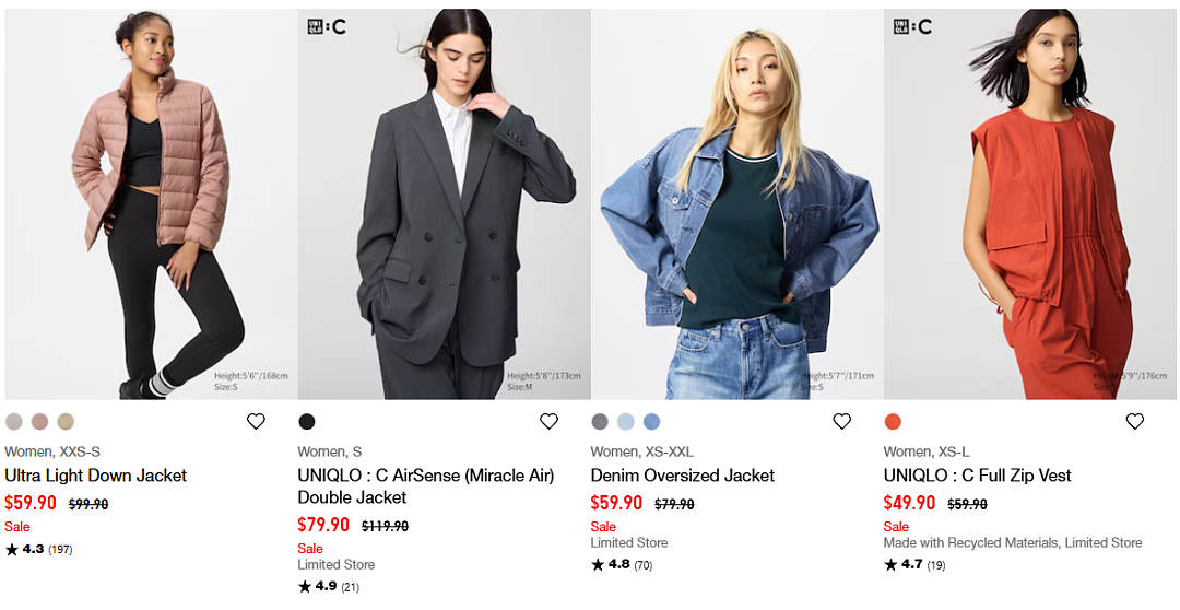 优衣库折扣 | 长款风衣外套$129.9，短袖$9.9起（组图） - 1