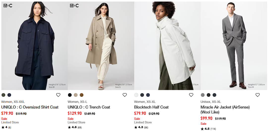 优衣库折扣 | 长款风衣外套$129.9，短袖$9.9起（组图） - 10