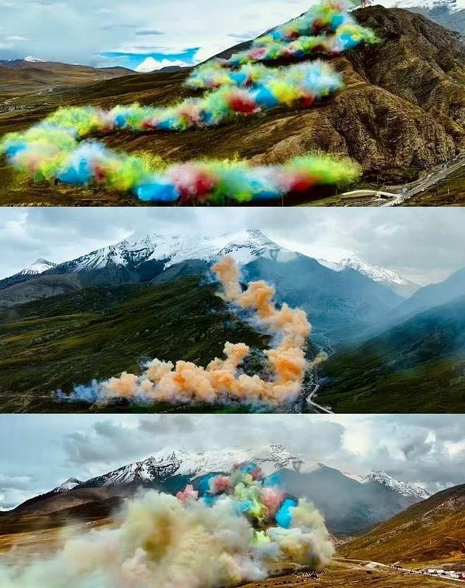 喜马拉雅山烟花秀被指“炸山”，西藏生态环境厅：已介入处理（组图） - 1