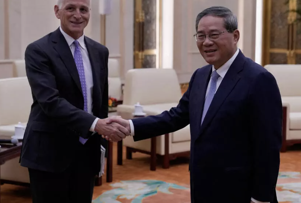 美国会众院代表团访华“破冰”，在京拜会李强（组图） - 1