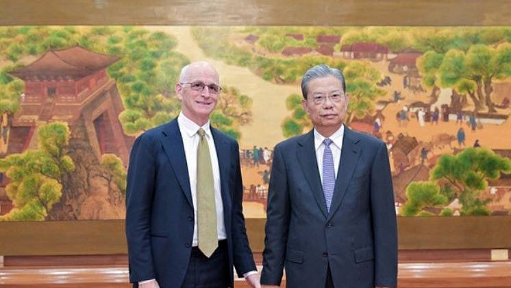 赵乐际晤美国众议院代表团：台湾问题是中美关系最重要最敏感问题（组图） - 1