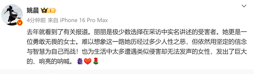 崔丽丽身穿遭性侵当日的衣服，与丈夫十指相扣出庭：这身行头曾是耻辱，如今是战袍！姚晨发声（组图） - 3