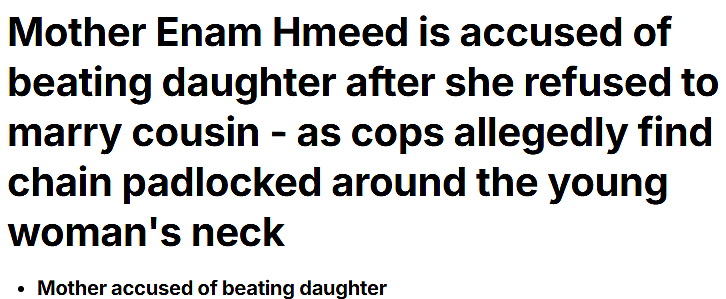 澳洲一对父母为逼女儿结婚，竟将女儿当狗一样，用链子拴起来殴打！（组图） - 1
