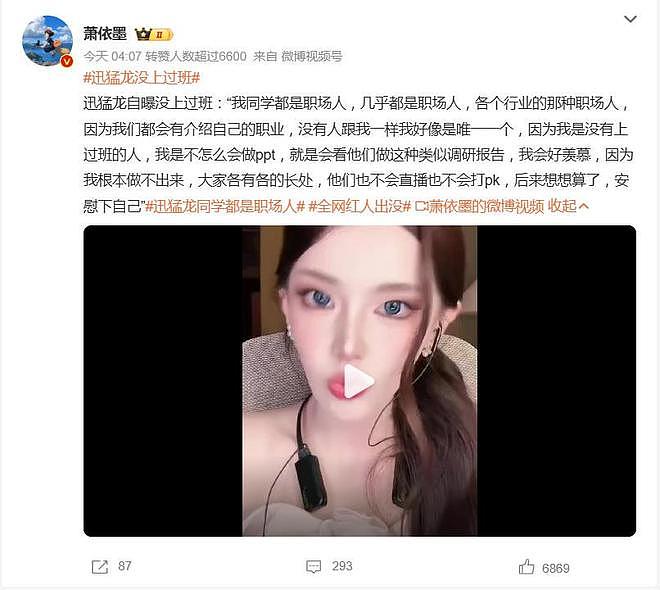 颜值网红迅猛龙特蕾莎自曝:没有上过班,不会用办公软件(组图) - 4