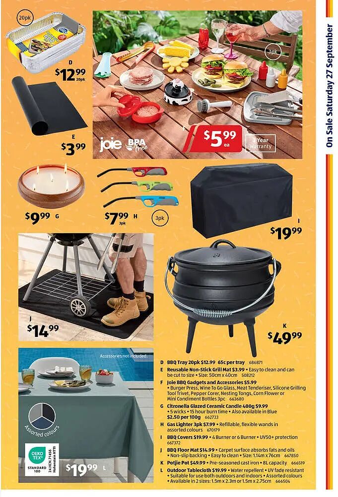 烧烤是信仰！【Aldi】9月27日起特价品（组图） - 2
