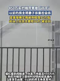 450万婚房竟是“凶宅”：男子杀妻后自尽！卖家赔了90万又起诉上家，法院驳回（视频/图） - 1