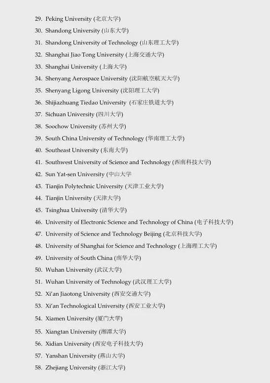 美国拟禁止清北、华科、桂电等58所高校毕业生去美读博（组图） - 3