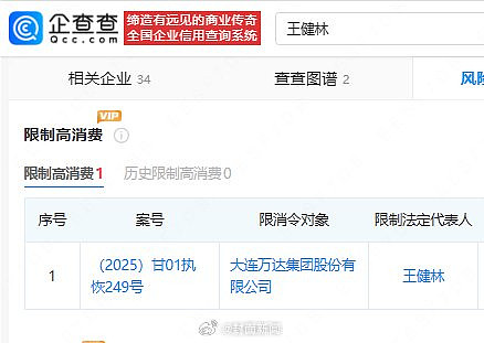 最新!王健林“限高”措施已取消!王健林此前传被限制高消费,万达被执行金额多达53亿,股权冻结近百亿(组图) - 5
