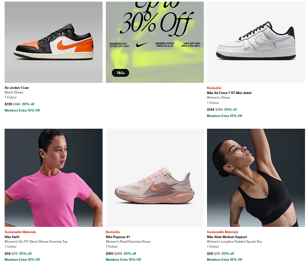 加码！【Nike】耐克澳洲官网最新折上折特卖（组图） - 2