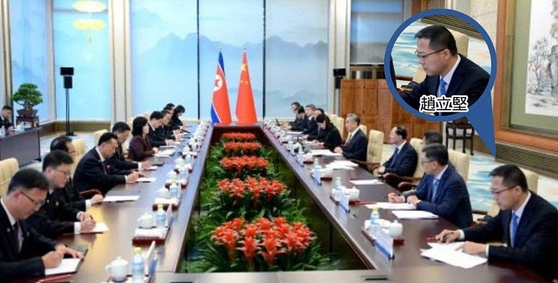中国外交战狼赵立坚罕见露脸惹关注,陪王毅见北韩外相(组图) - 1