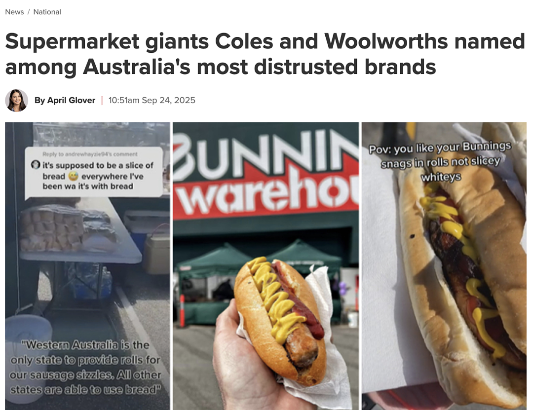 澳洲“最不被信任”品牌曝光！华人知名品牌上榜，还有Coles和Woolworths...（组图） - 1