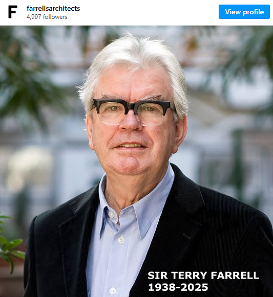 英国著名建筑师Terry Farrell逝世,终年87岁,曾设计山顶凌霄阁(组图) - 1