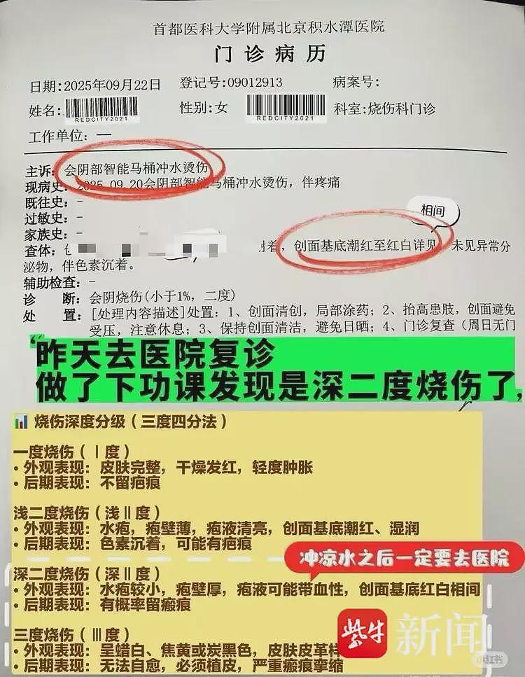 智能马桶突喷开水烫伤隐私部位，当事人：已与品牌方协商和解，具体原因待检修（视频/组图） - 3