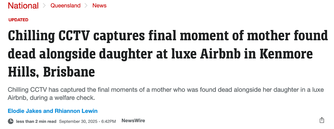 澳洲知名医生和8岁女儿双双死亡！最后一刻画面曝光（组图） - 1