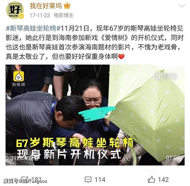 斯琴高娃坐轮椅现身机场，脸部松弛法令纹明显，身体状况让人担忧（组图） - 5