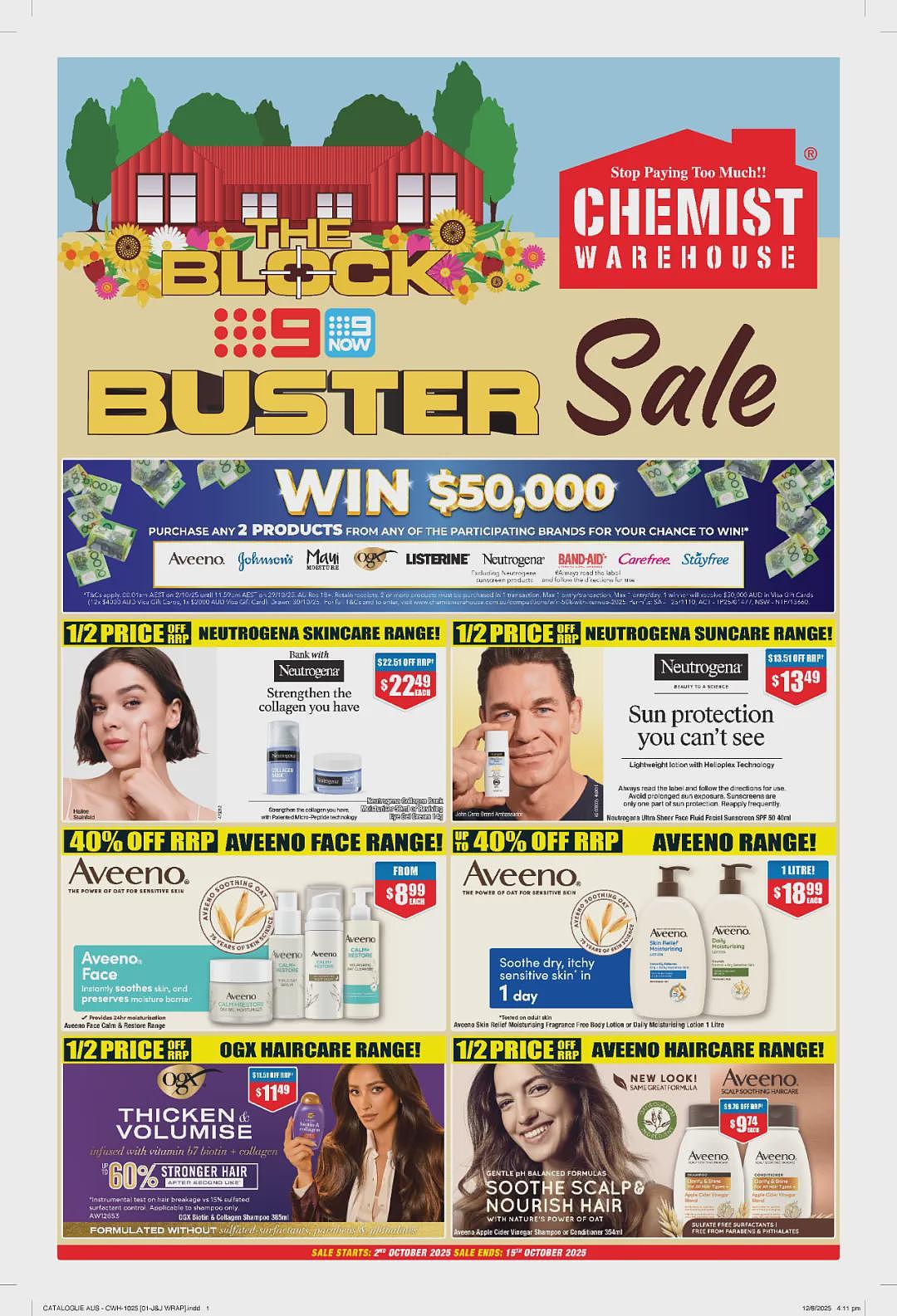 大量半价那种！【Chemist Warehouse】药店10月2日至15日优惠目录（组图） - 2