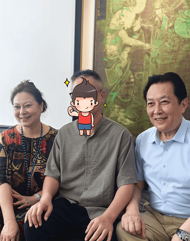 唐国强带妻子会友，夫妻年龄差距明显，壮丽身材丰腴但还是很漂亮（组图） - 2
