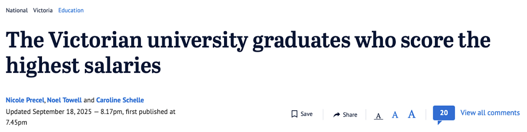 澳洲大学毕业生就业大比拼:墨大居然垫底!第一竟然是它!(组图) - 1